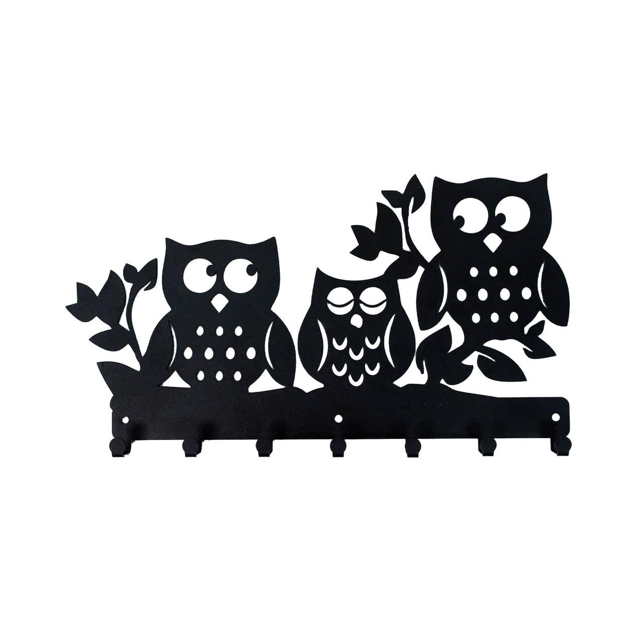 Ключница Woodcraft Сова из дерева 40х21 см