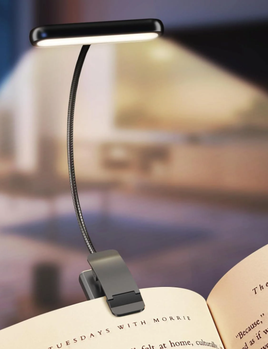 Лампа для читання книг BOOK LIGHT 12 LED з акумулятором Чорний (00004) - фото 1 Лампа для читання книг BOOK LIGHT 12 LED з акумулятором Чорний (00004) - фото 1