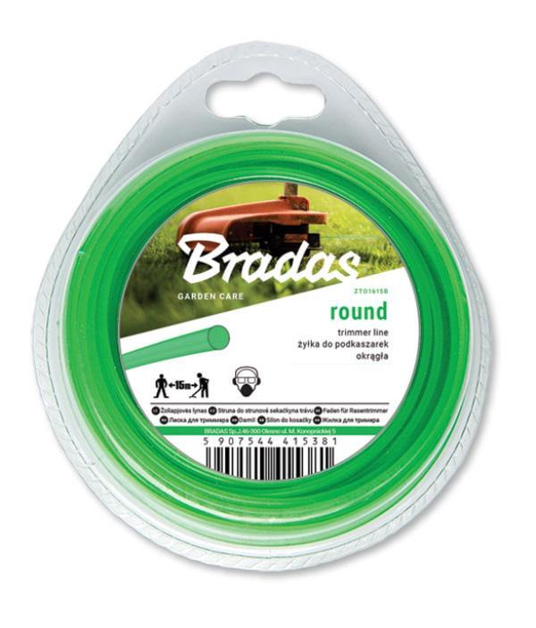 Леска для триммера Bradas Trimmer Круг 1,6 мм 15 м (ZTO1615B) Леска для триммера Bradas Trimmer Круг 1,6 мм 15 м (ZTO1615B)