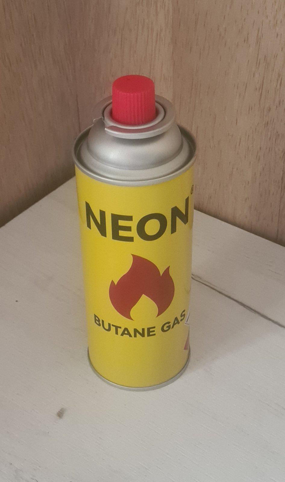 Газовий балон цанговий Neon бутан Євроцоколь 220 г Газовий балон цанговий Neon бутан Євроцоколь 220 г