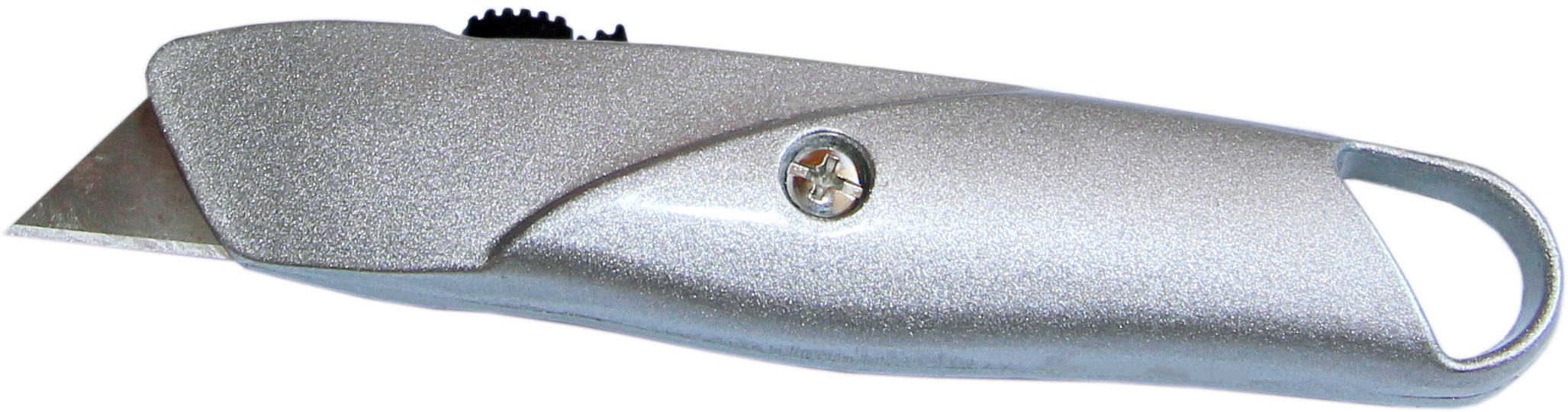 Нож строительный HT HERMES TOOLS металлический с выдвижным трапециевидным лезвием (18-008)