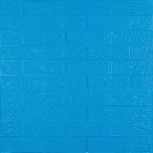 Панель самоклеющаяся 3D под синий кирпич 700x770x3 мм