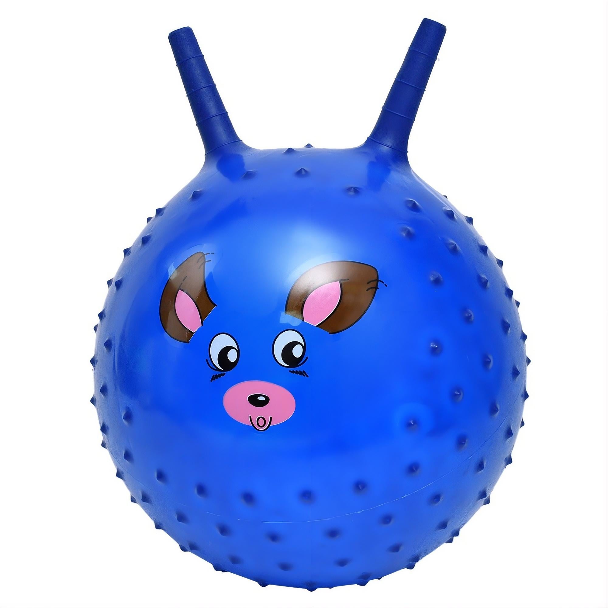 Фитнес-мяч детский MS 4311-2 с рожками 45 см 300 г массажный Синий (33501707)