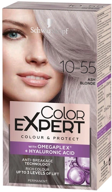 Крем-фарба стійка Color Expert з гіалуроновою кислотою 10-55 Холодний платиновий блонд