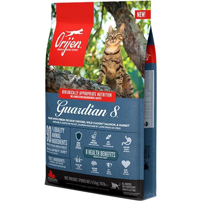 Корм сухой Orijen Cat Guardian 8 для кошек всех пород и возрастов курица/лосось/индейка/сельдь/макрель 4,5 кг (o71893)