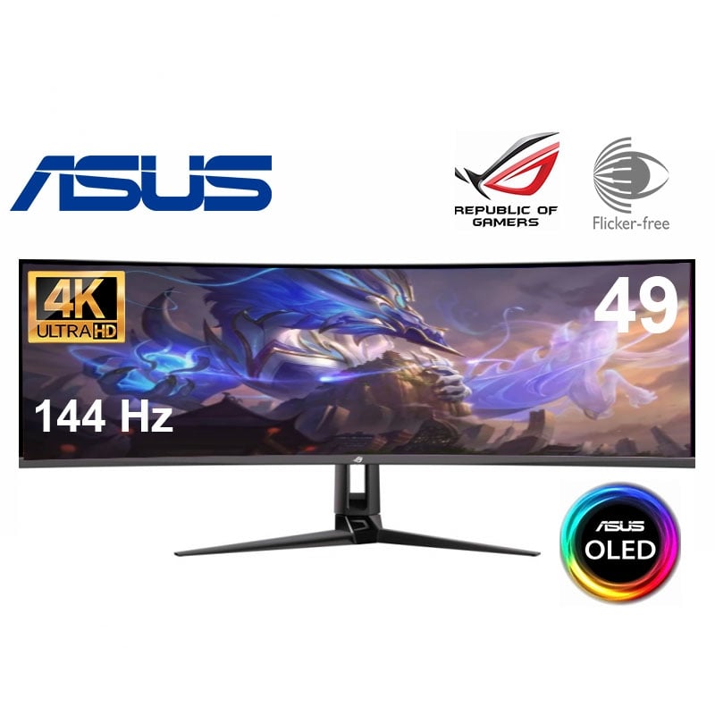 Монитор Asus ROG Swift PG49WCD изогнутый OLED 5120x1440 5K DQHD 49" (tf6389) - фото 2