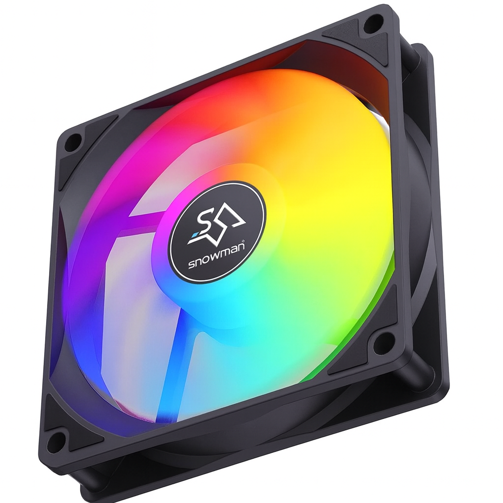 Вентилятор Snowman BM BF120 з підсвічуванням LED 120x120 мм (00128)