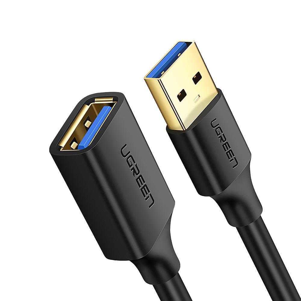 Кабель удлинитель UGREEN USB 3.0 US129 Male To Female Extension Cable AM-AF 3 м Black (30127)