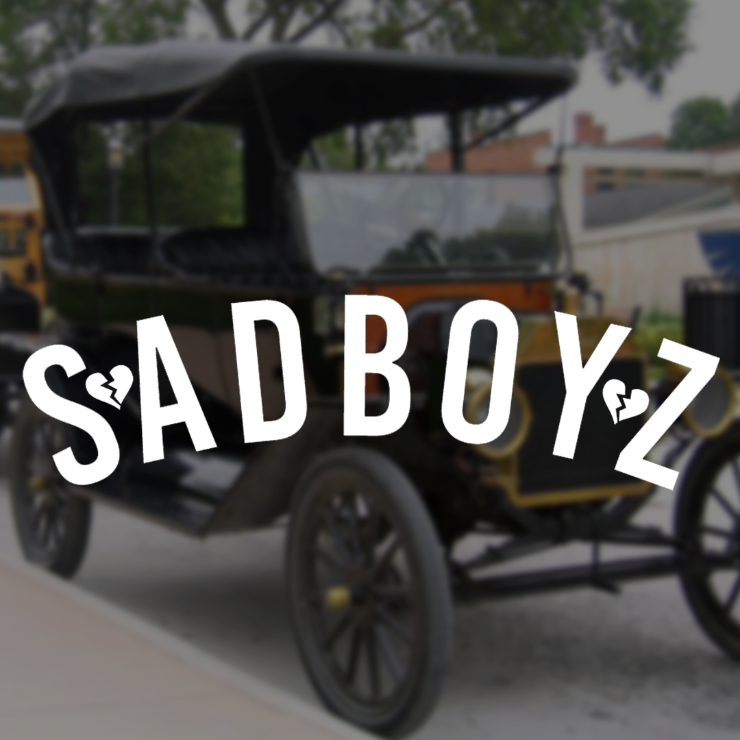 Наклейка на авто/мото на скло/кузов "Sad Boyz" Белый (Нак08)