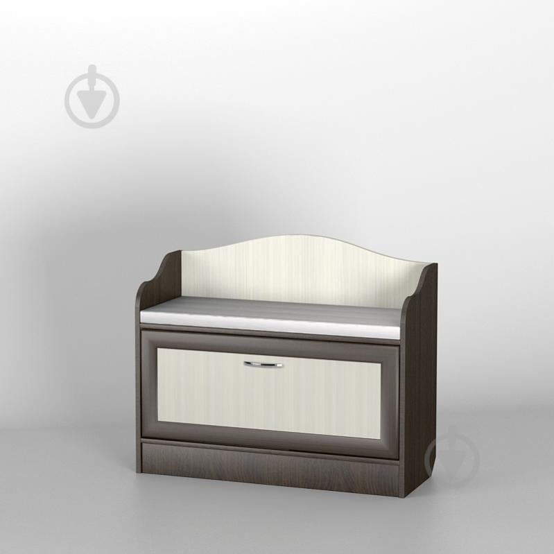 Тумба для обуви Тиса Мебель ТО-129 Венге Молочный