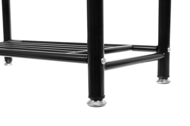 Вішалка-стійка з полицею для взуття Ruhhy 15744 в стилі лофт Чорний - фото 3