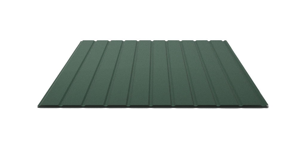 Профнастил ПС 10х1200х1500 мм х 0,45 мм RAL6005 Матовый (904155841)