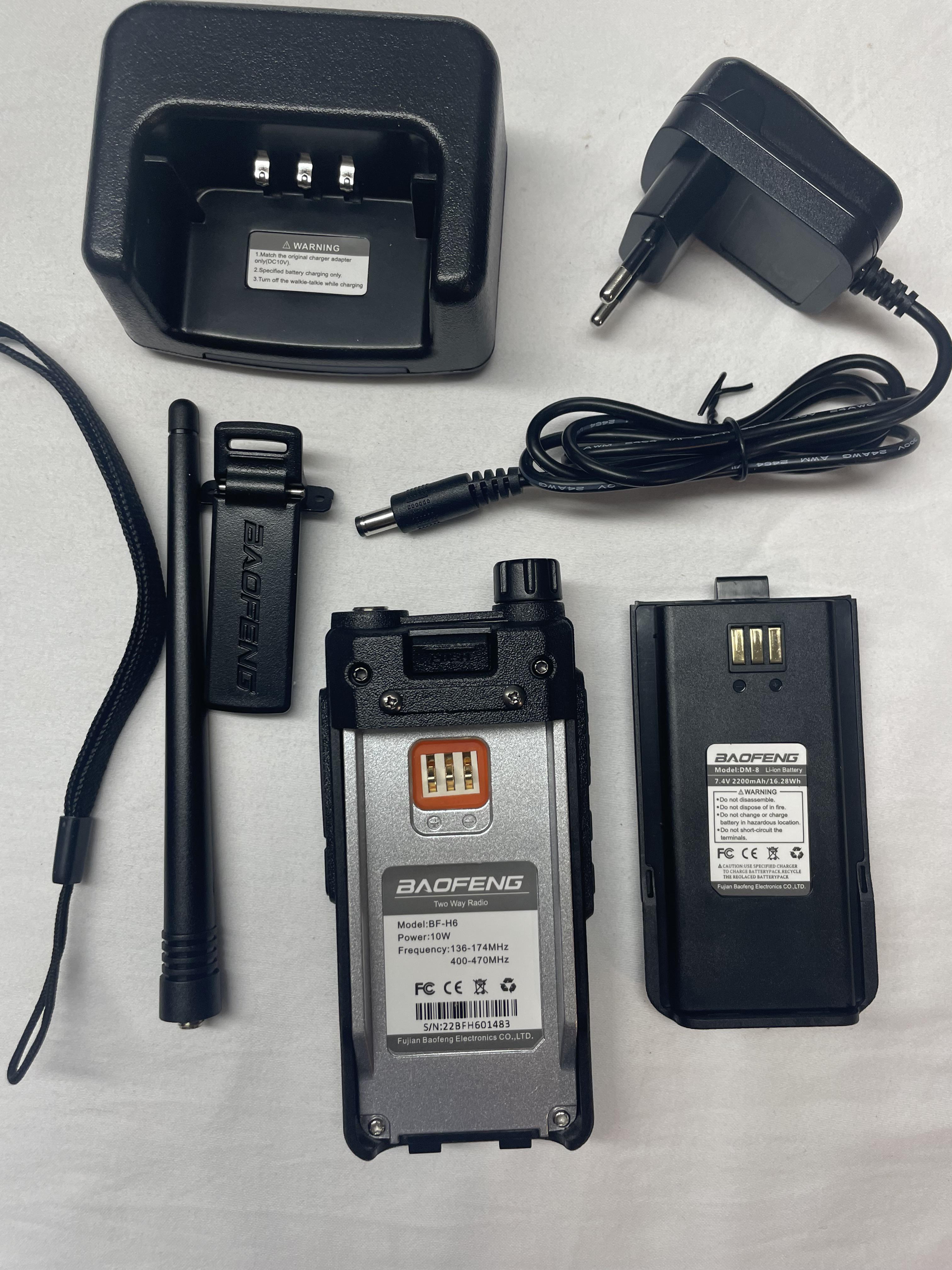 Рація Boafeng BF-H6 FM IP57 10 W 2200 mA - фото 4 Рація Boafeng BF-H6 FM IP57 10 W 2200 mA - фото 4