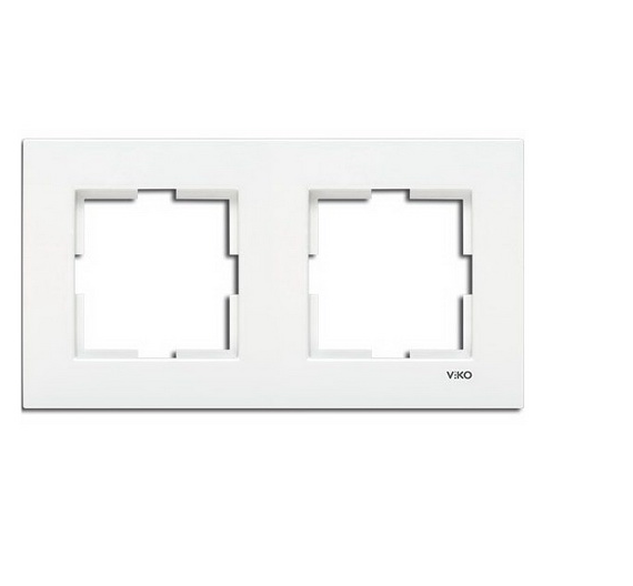 Рамка VI-KO Karre двойная горизонтальная Белый (31513236)