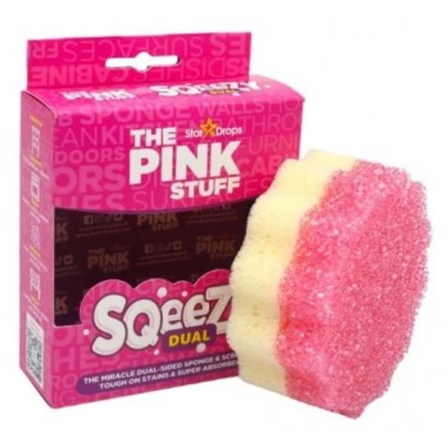 Губка для уборки Pink Stuff универсальная двухсторонняя 1 шт.