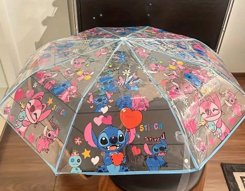 Зонт детский Стич No1 Прозрачный (2658572679) - фото 2 Зонт детский Стич No1 Прозрачный (2658572679) - фото 2
