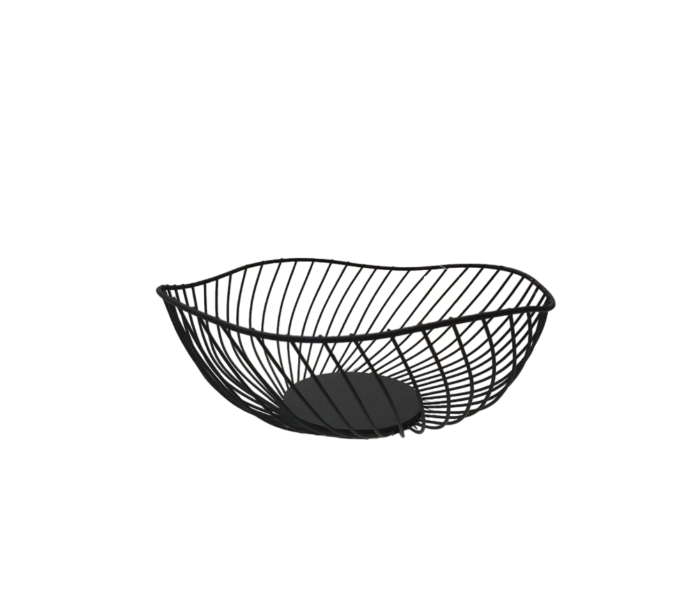 Фруктовница металлическая Dynasty 10х25 см Черный