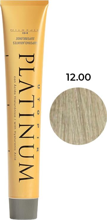 Крем-краска для волос профессиональная Hipertin Platinum Utopik №12.00 Супер-блонд натуральный интенсивный 60 мл (31117)