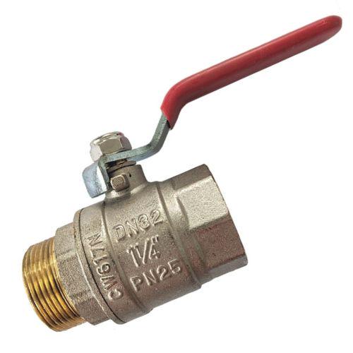 Кран кульовий повнопрохідний Valves 0009 прямий 1 1/4" ВЗ PN30 вода