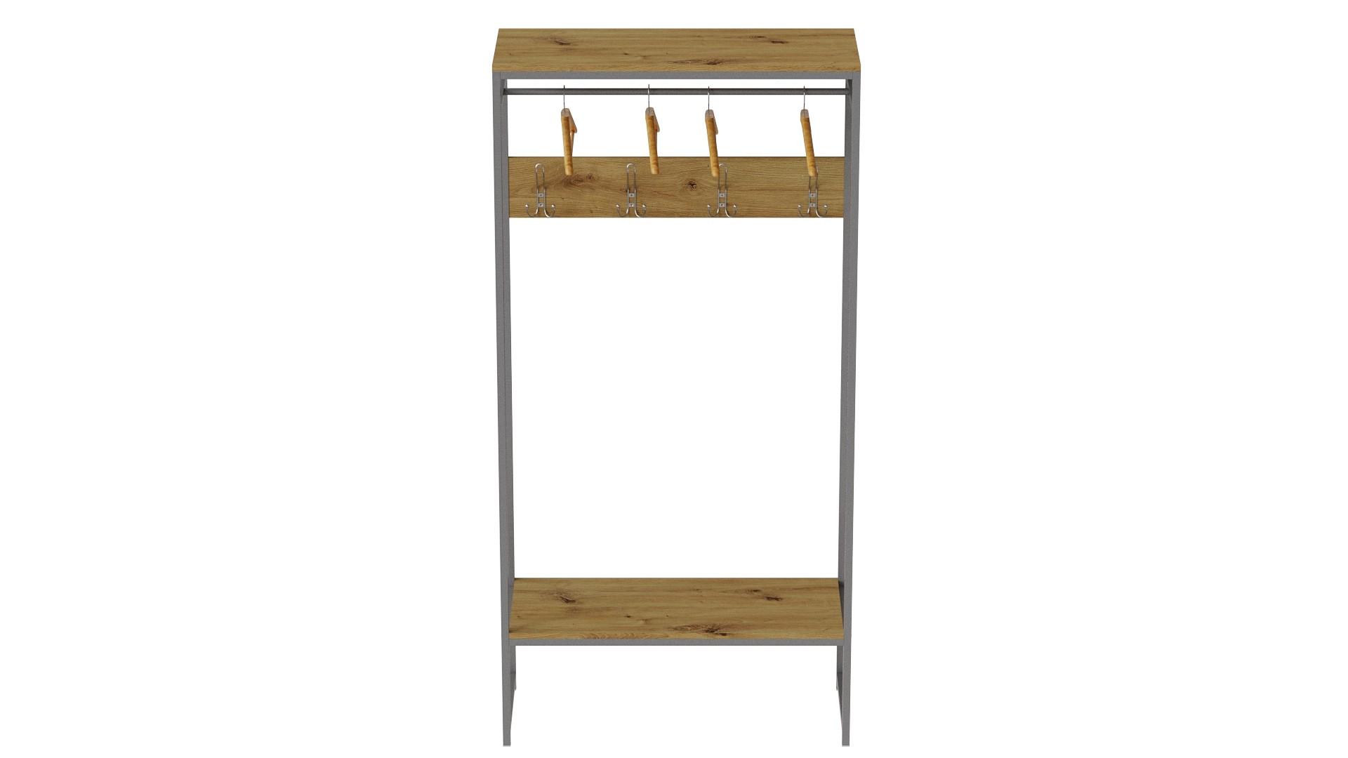 Вешалка модульная напольная Ferrum-decor Трелис 14 ДСП 16 мм 180x90x38 см Серый/Дуб Артизан (FRD-104357) Вешалка модульная напольная Ferrum-decor Трелис 14 ДСП 16 мм 180x90x38 см Серый/Дуб Артизан (FRD-104357)