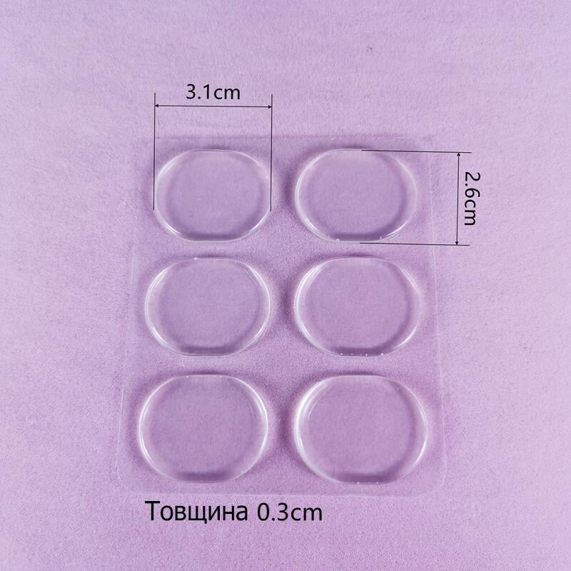 Вкладыши-наклейки многоразовые гелевые в обувь от натирания и мозолей 6 шт. 3 мм (29141) - фото 8