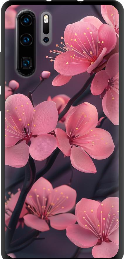 Чехол на Huawei P30 Pro Пурпурная сакура (6075b-1621-42517) Чехол на Huawei P30 Pro Пурпурная сакура (6075b-1621-42517)