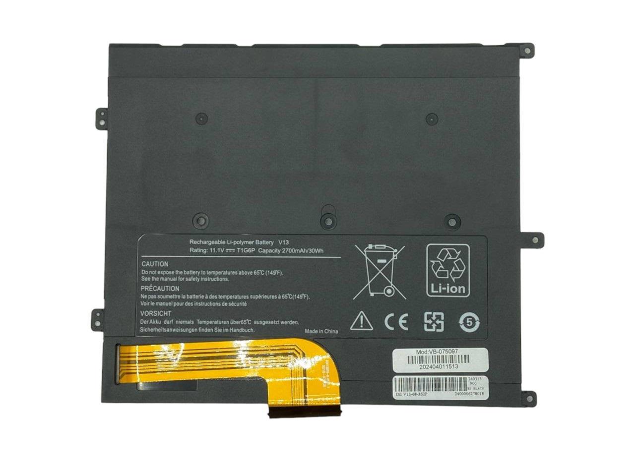 Аккумулятор для ноутбука Dell T1G6P Vostro V13 11,1V 2700 mAh