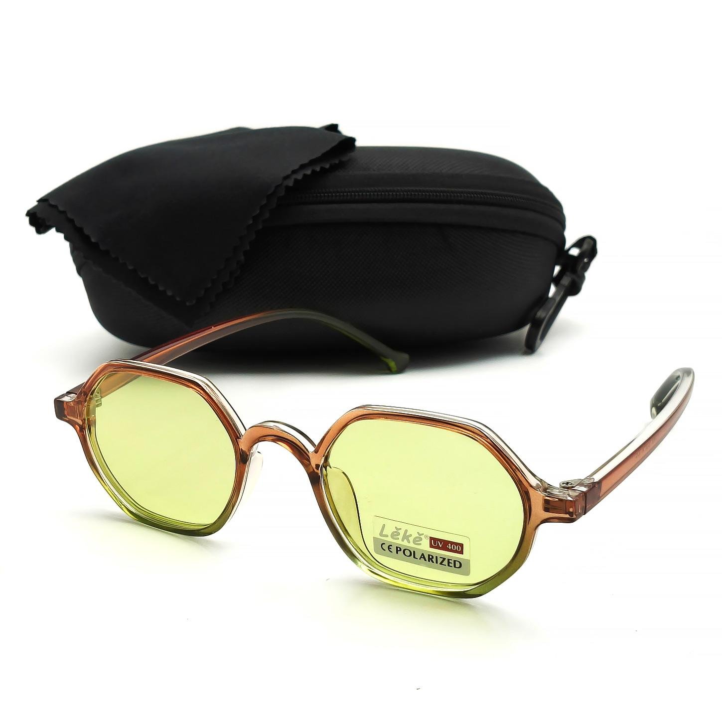 Очки фотохромные женские Leke LK14043 с поляризацией Желтый