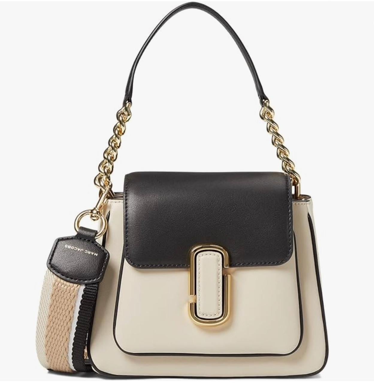 Сумка женская Marc Jacobs The J Marc Chain Mini Satchel H712L01RE22-291 Черно-бежевый (2881900321)