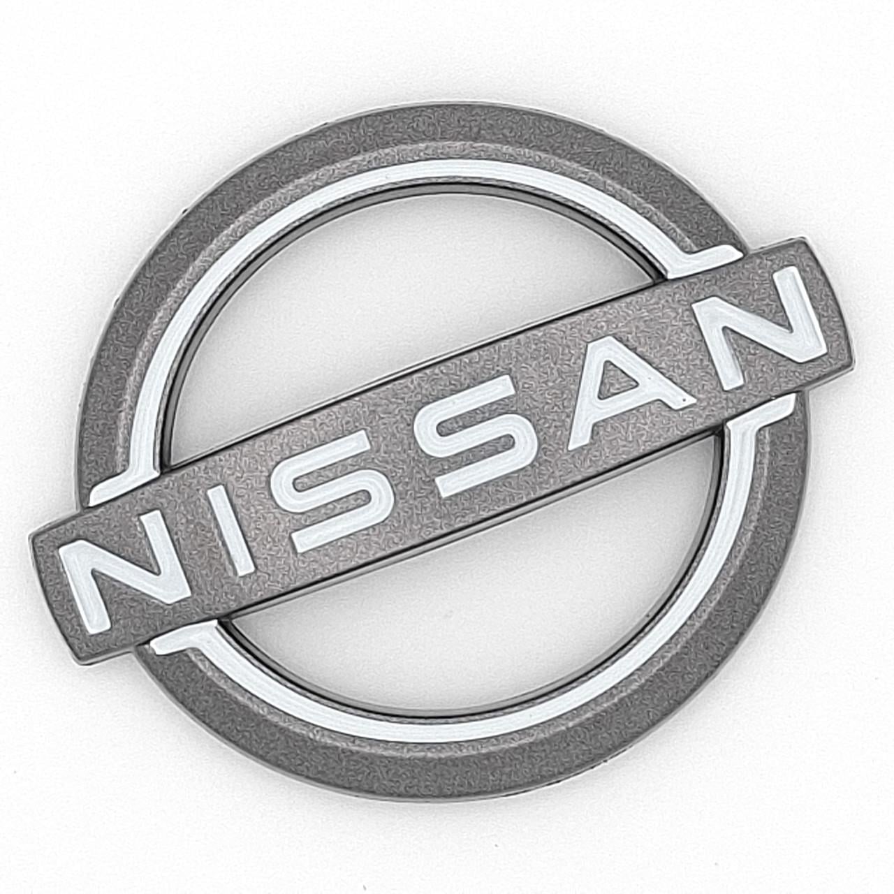 Эмблема руля Nissan ABS Серый матовый 60х50 мм (2860692519)