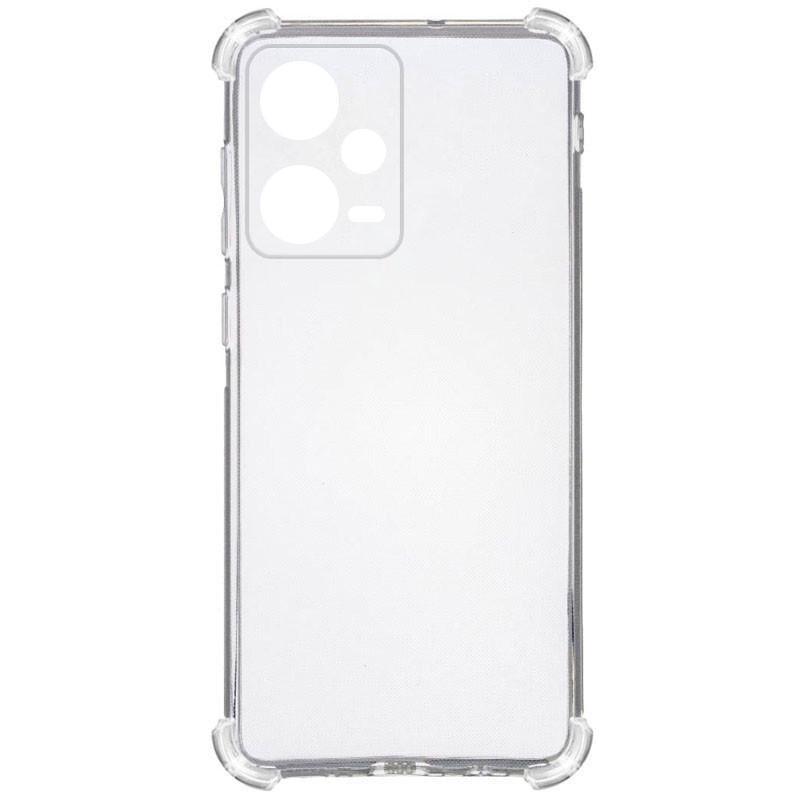 Противоударный TPU чехол GETMAN Ease logo усиленные углы Full Camera для Xiaomi Redmi Note 12 Pro 5G Бесцветный (Прозрачный)