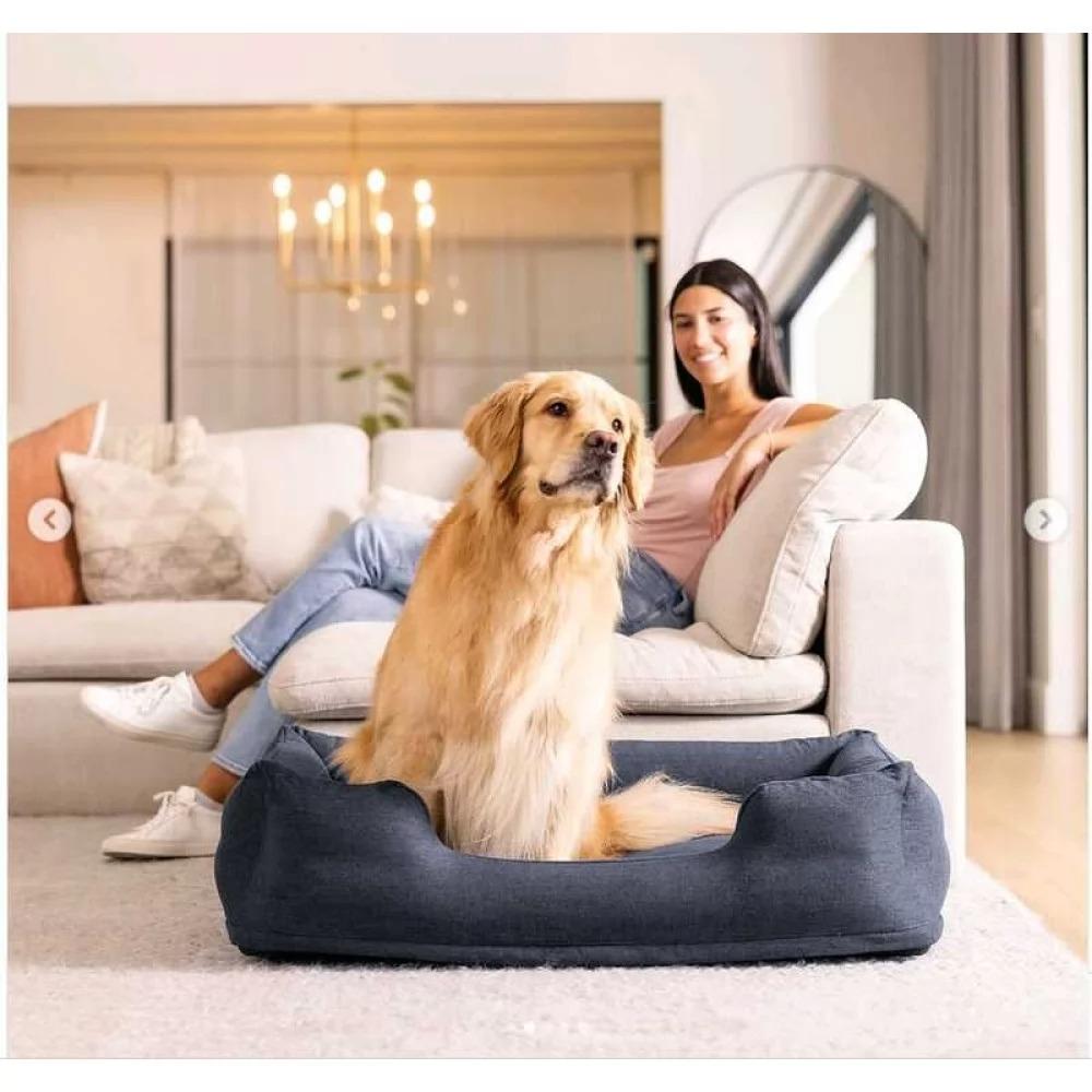 Лежанка надувная велюровая для домашних животных Intex 48701 76x64x25 см - фото 4 Лежанка надувная велюровая для домашних животных Intex 48701 76x64x25 см - фото 4