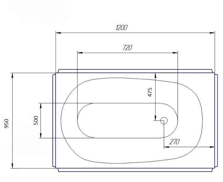 Ванна акрилова Redokss San CREMONA 1200x950 мм - фото 4 Ванна акрилова Redokss San CREMONA 1200x950 мм - фото 4