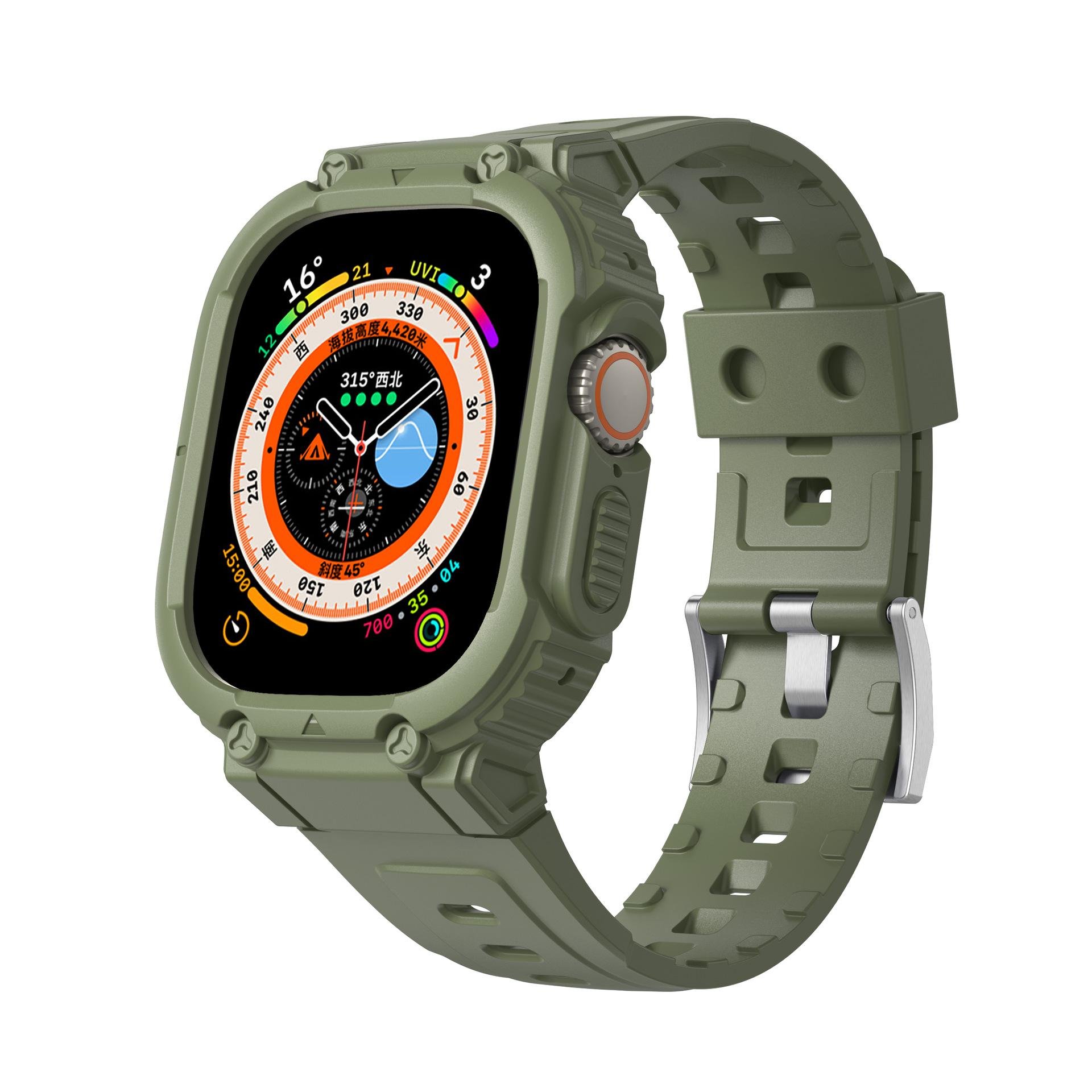 Чохол ремінець для Apple Watch Ultra 49 мм Зелений