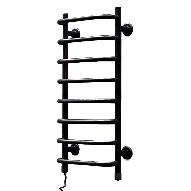 Полотенцесушитель электрический Теплый мир Слим с регулятором 710х365 мм Черный