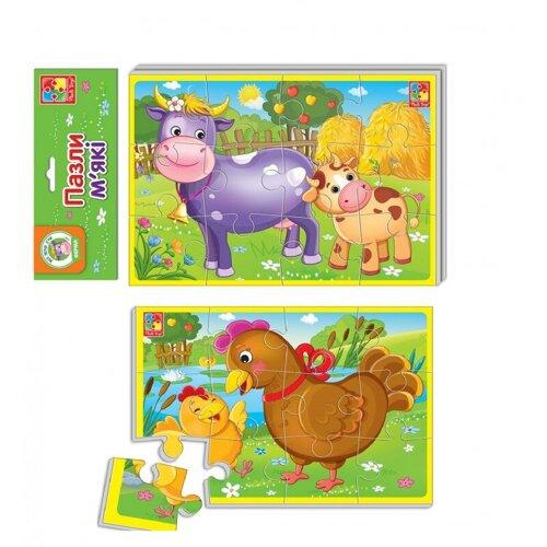 Пазли м'які Vladi Toys А5 Тварини ферми (VT1103-44) Пазли м'які Vladi Toys А5 Тварини ферми (VT1103-44)