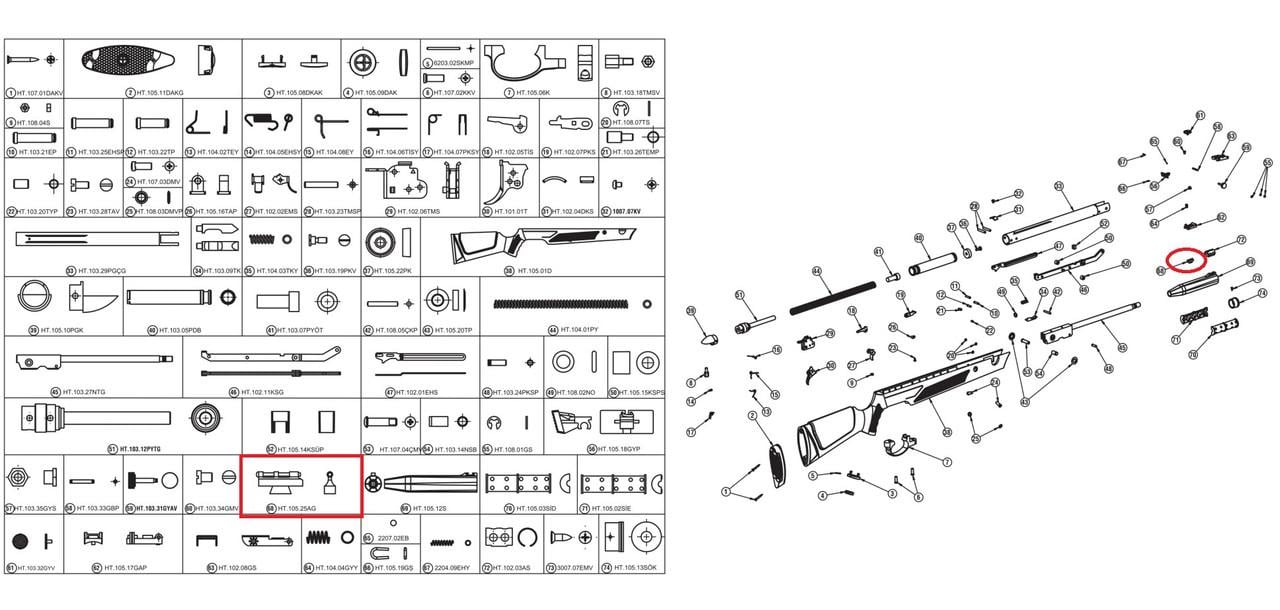 Мушка в зборі Ekol/Gamo/Kral/Crosman (1422435815) - фото 5 Мушка в зборі Ekol/Gamo/Kral/Crosman (1422435815) - фото 5