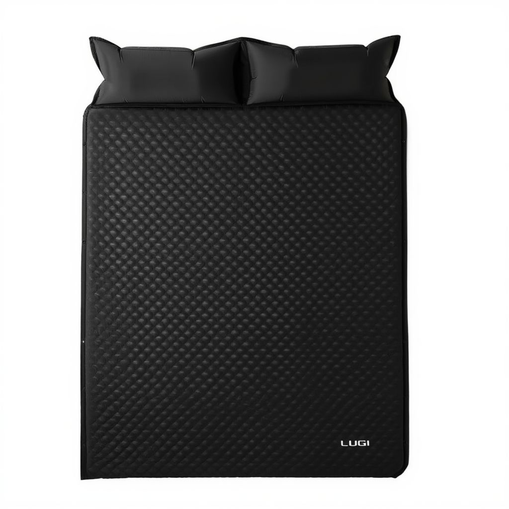 Матрас надувной для кемпинга 190х130 см Черный (LU-027B)