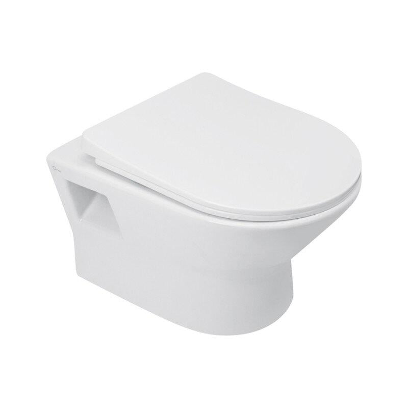 Унитаз подвесной Q-tap Lark QT0331159W безободковый с сиденьем с микролифтом (73395)