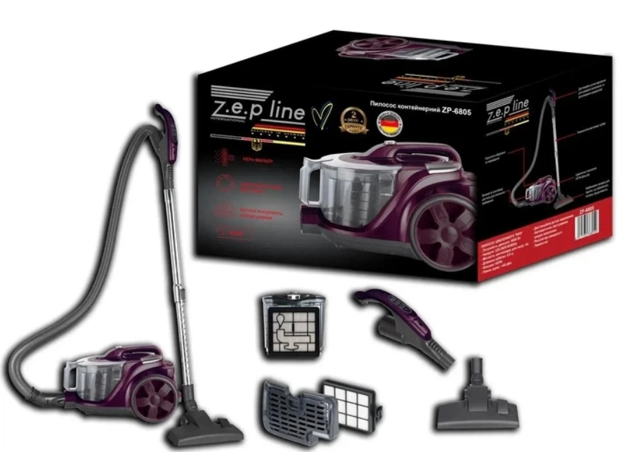 Пылесос ZepLine ZP-6805 контейнерный 4 л (45160-ZP-6805_2805)