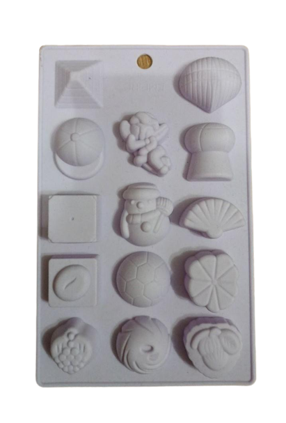 Силиконовая форма для шоколада и льда Empire EM-0063 ассорти 200х125х10 мм Белый (70a8b443)