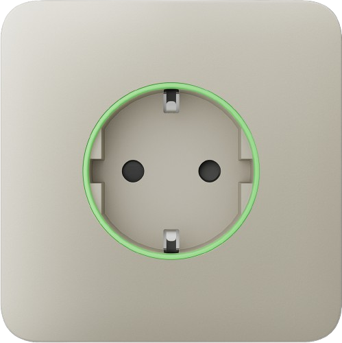 Фронтальна панель Ajax SoloCover smart type F 55 для вбудованої розетки Ivory (31022280)