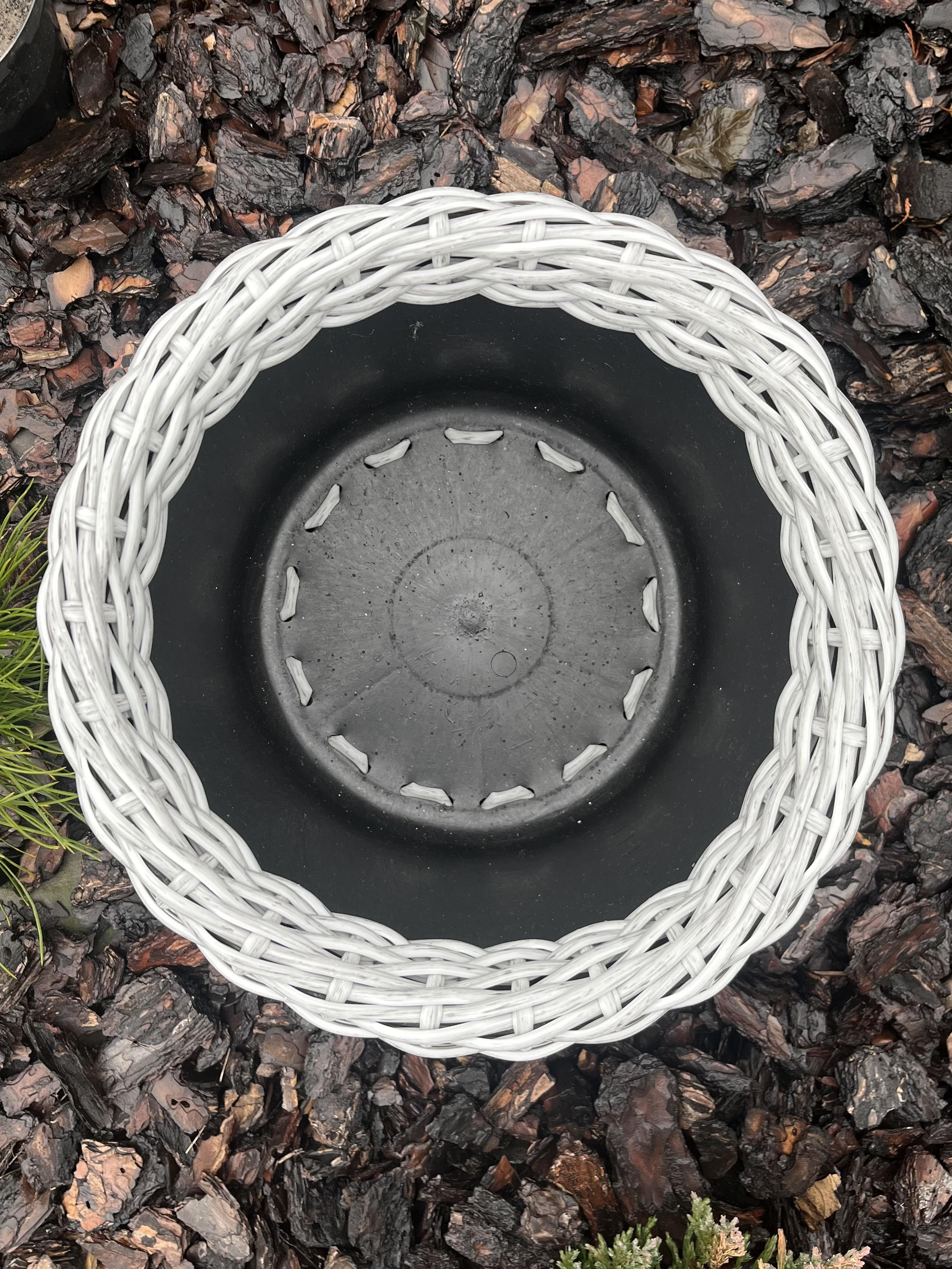 Кашпо для цветов из искусственного ротанга 12 л Серая Береза (27919326) - фото 2 Кашпо для цветов из искусственного ротанга 12 л Серая Береза (27919326) - фото 2