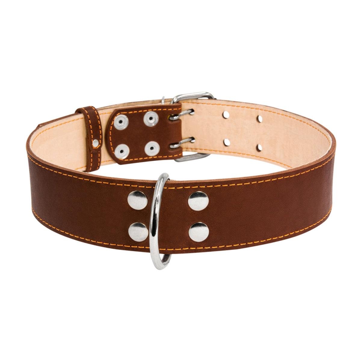 Ошейник Collar двойной 45 мм 56-68 см Коричневый