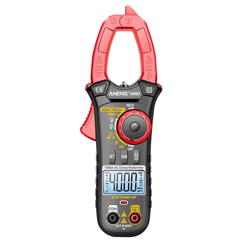 Токовые клещи ANENG PN109 600V AC/DC Voltage 600A AC Current/NCV/мультиметр (30296482)