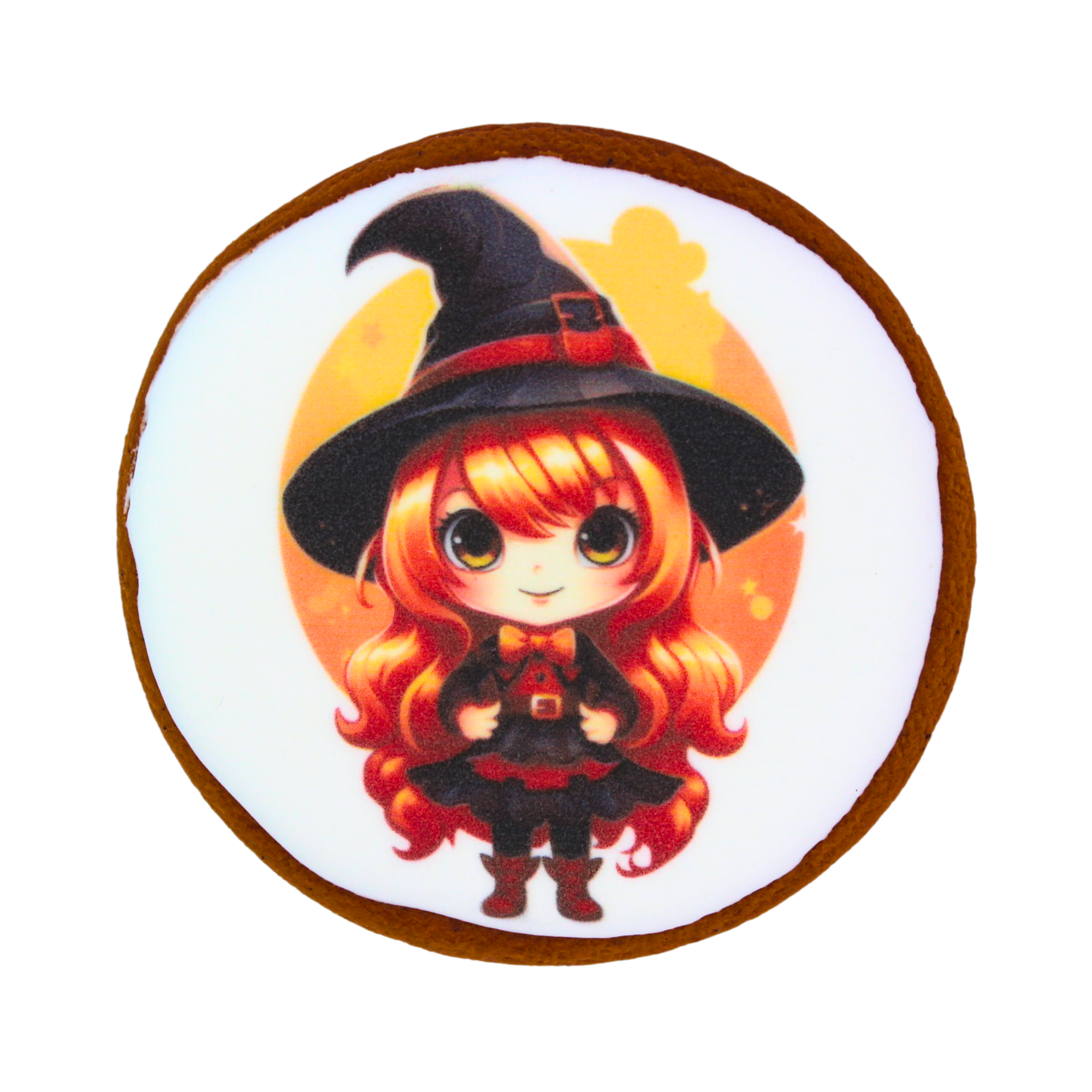 Пряник с принтом Крафт Печиво Хэллоуин Девочка №3 45 г