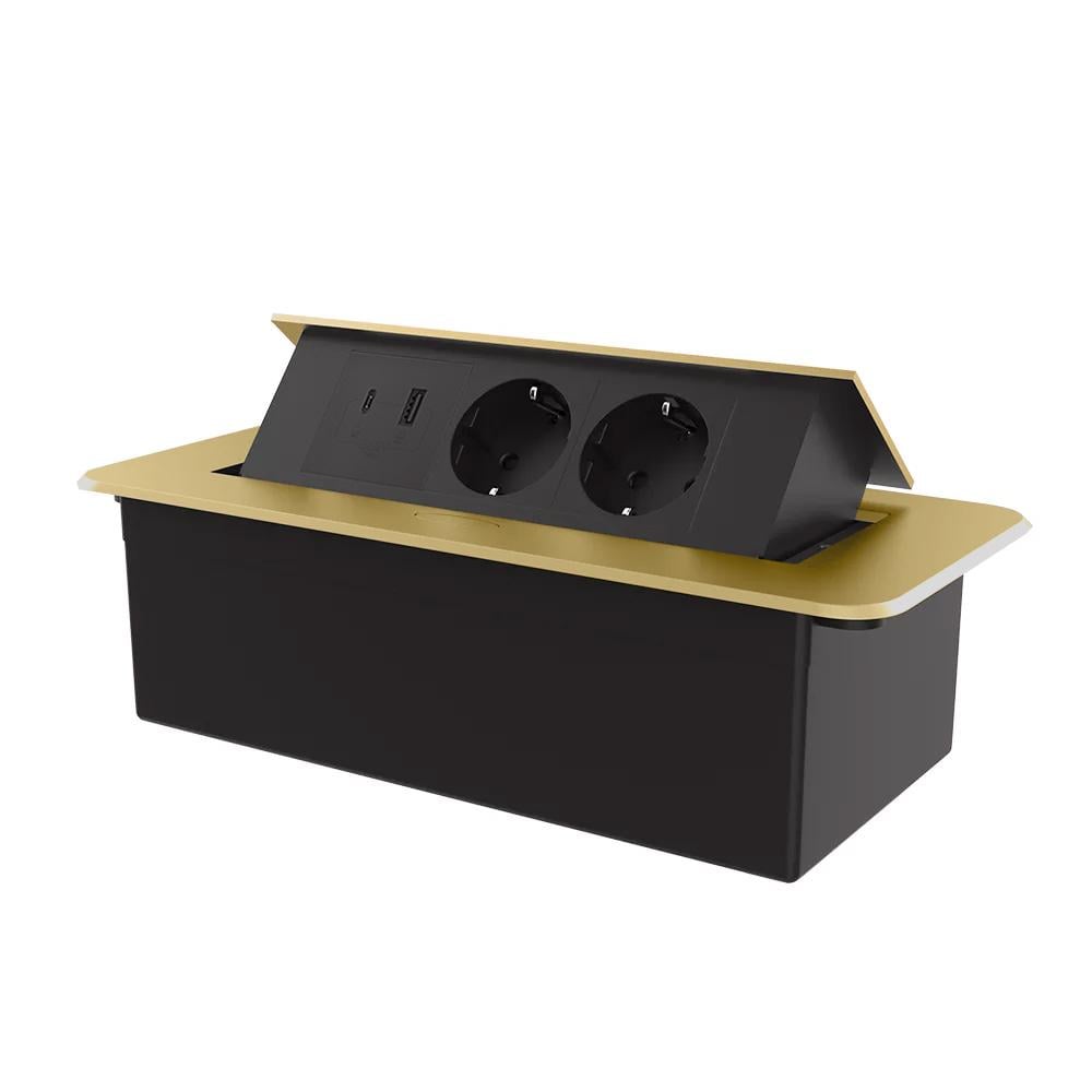 Розетка мебельная LIVOLO из USB-A/USB Type-C 36 Вт алюминий Золотой (VL-SHS013-TC.UA.UC-BP-A) Розетка мебельная LIVOLO из USB-A/USB Type-C 36 Вт алюминий Золотой (VL-SHS013-TC.UA.UC-BP-A)
