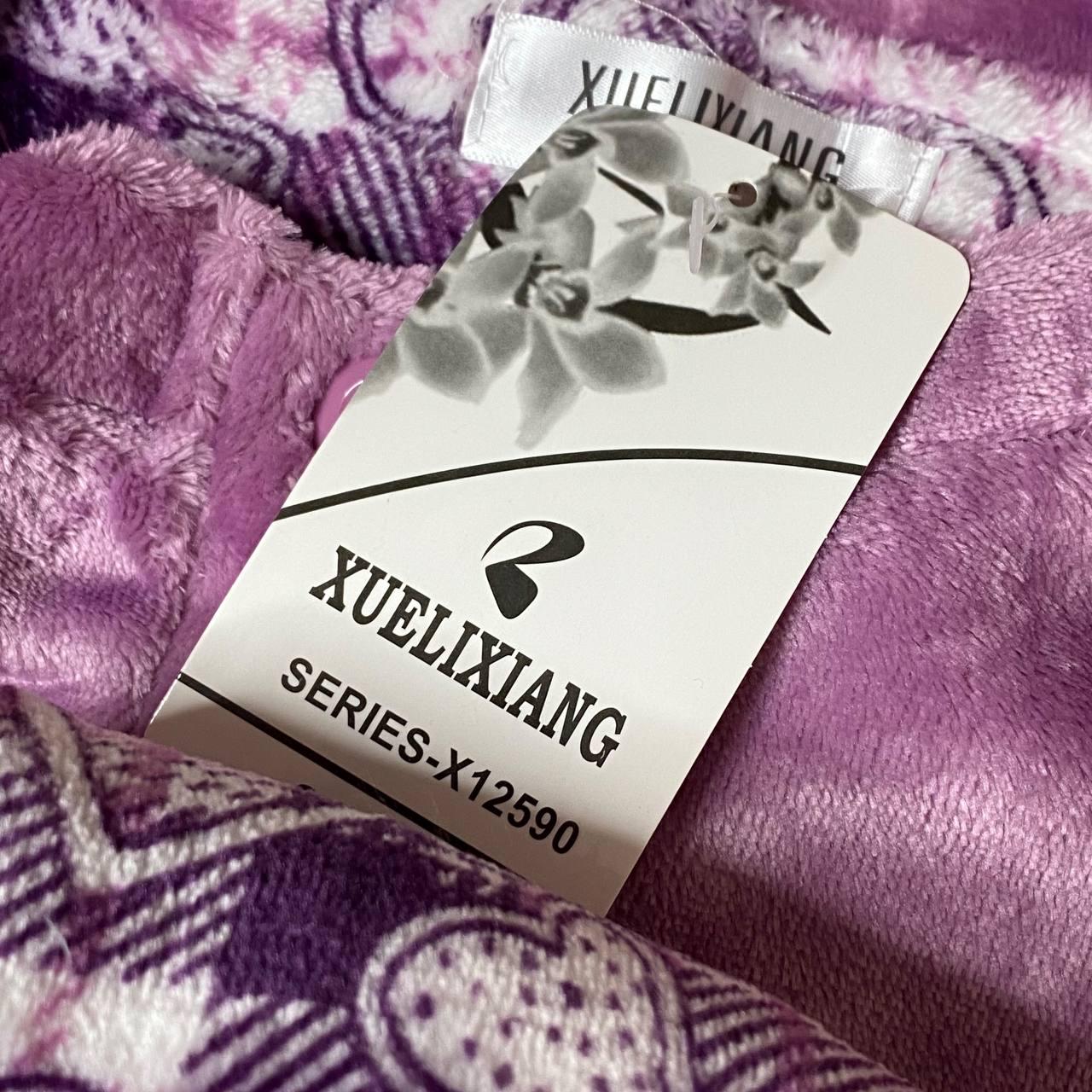 Пижама женская плюшевая с мишкой кофта и брюки 3XL (X12590) - фото 6 Пижама женская плюшевая с мишкой кофта и брюки 3XL (X12590) - фото 6