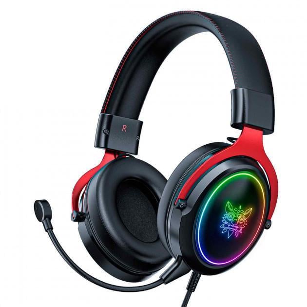 Наушники ONIKUMA Gaming with LED X10 black/red