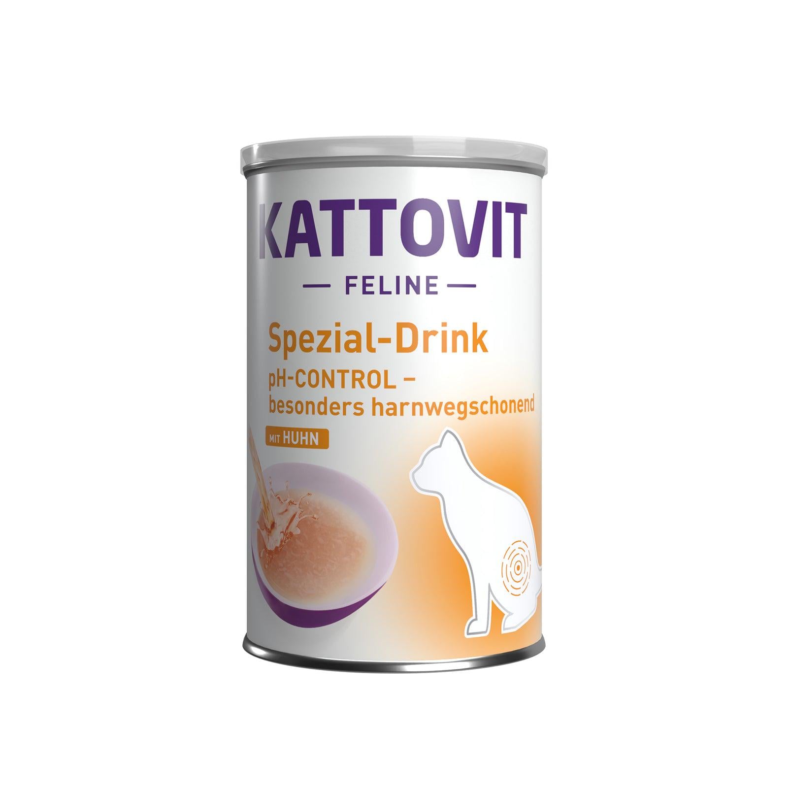 Напиток Kattovit Drink Urinary Huhn – для поддержания здоровья мочевыделительной системы у кошек 135мл